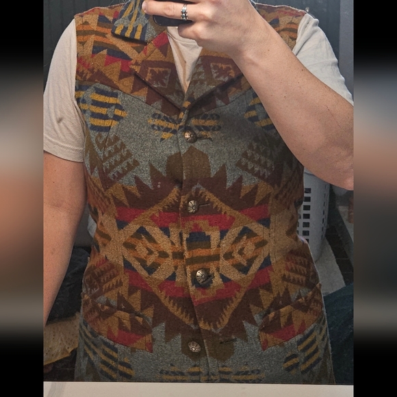 Pendleton Wool Long Vest - Picture 2 of 3